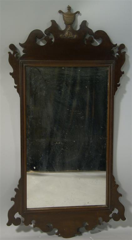 Appraisal: CHIPPENDALE STYLE MAHOGANY MIRROR