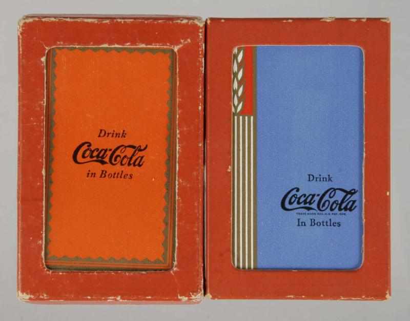 Appraisal: Lot of Coca-Cola Decks of Cards Description s Both with