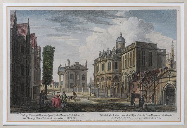 Appraisal: AFTER I DONOWELL'A View of Exeter College back gate the