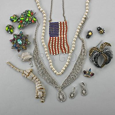 Appraisal: COSTUME JEWELRY - Fifteen pieces Miriam Haskell glass pearl necklace