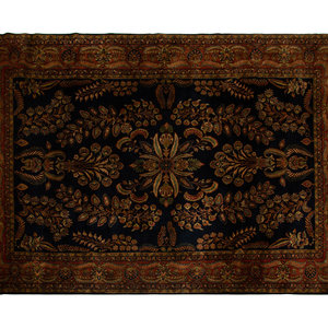 Appraisal: An Indian Persian Design Wool Rug th Century feet inches