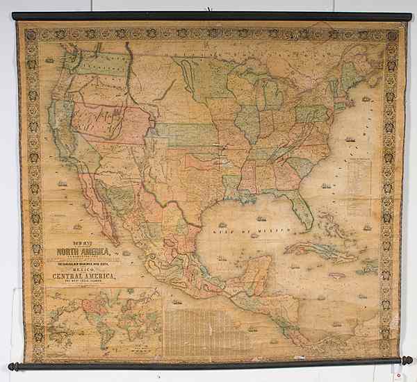 Appraisal: Jacob Monk Map of North America New Map of That