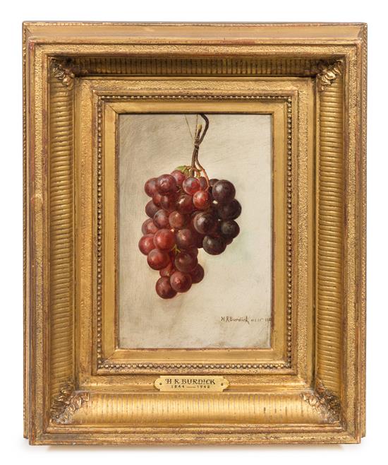 Appraisal: Sale Lot Horace Robbins Burdick American - Grapes oil on