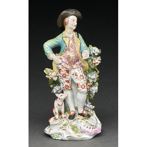 Appraisal: A Derby figure of a Garland Shepherd c in a