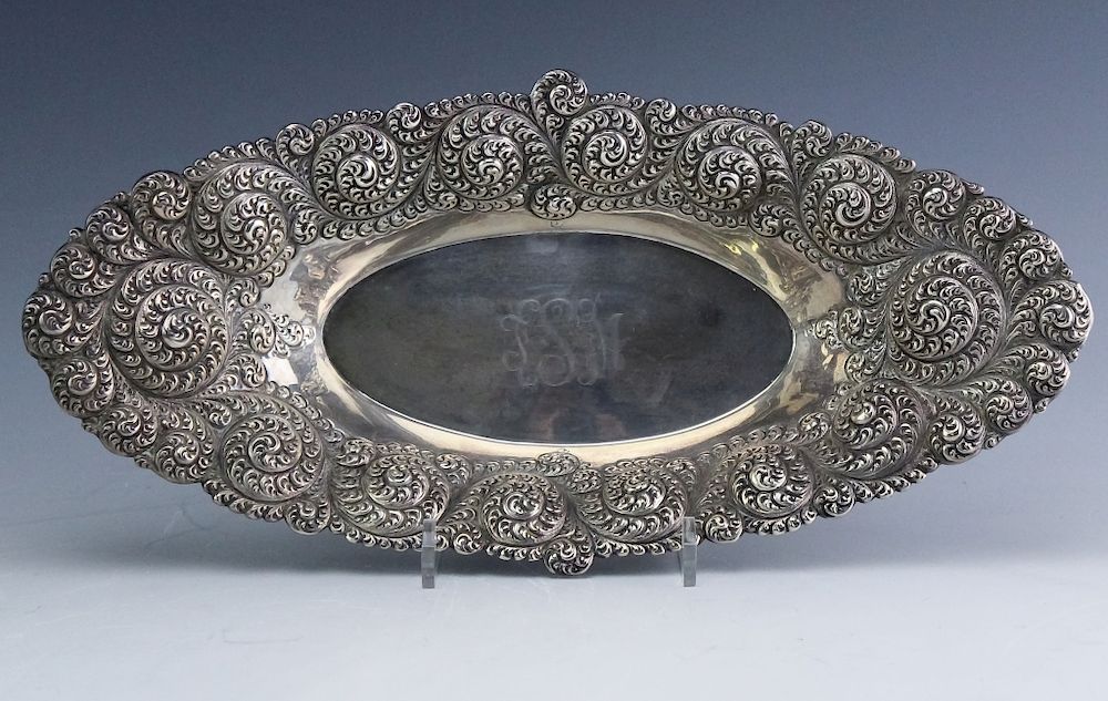 Appraisal: Antique Gorham Sterling Silver Repousse Bowl Antique sterling silver bowl