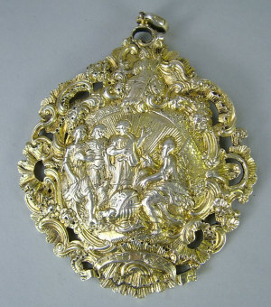 Appraisal: A George III silver gilt badge of the Order of