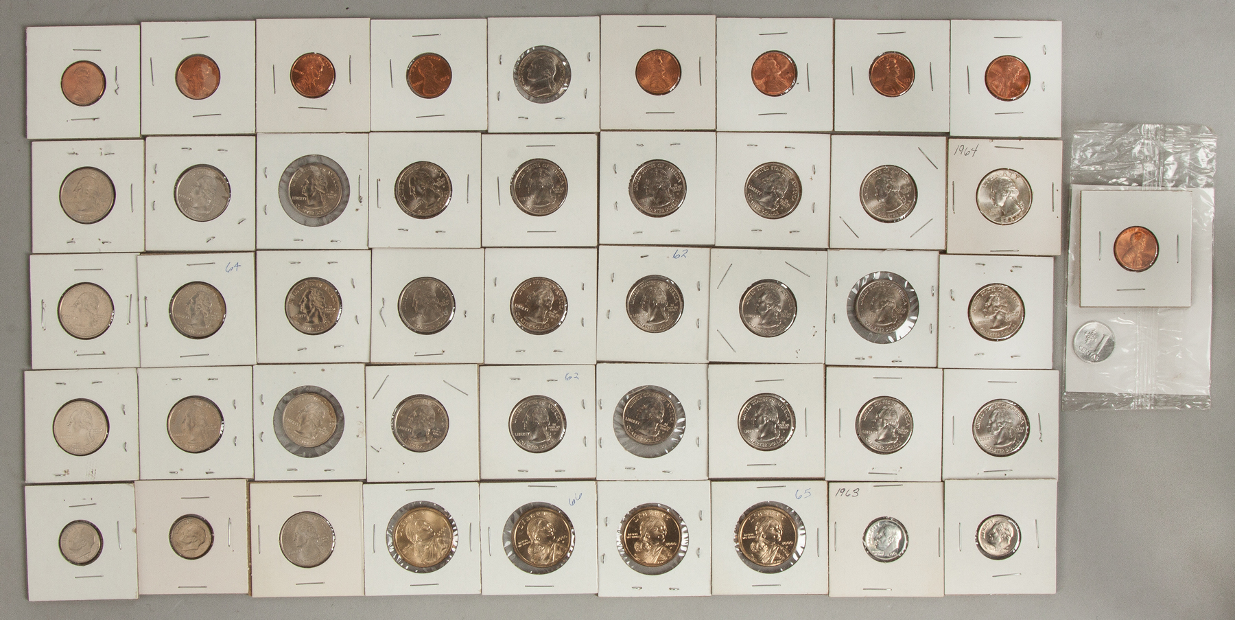 Appraisal: Group of Various Commemorative Coins Incl pennies dimes quarters one