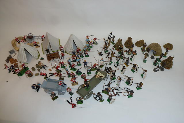 Appraisal: New Toy Soldiers The Zulu War depicting Isandlwana Rorke's Drift