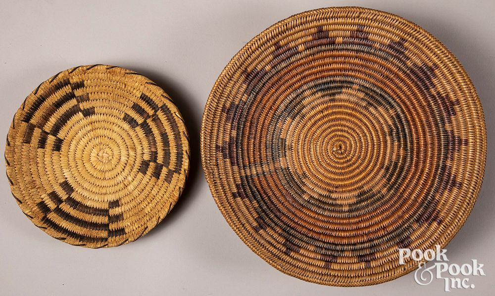 Appraisal: Two Southwest Indian baskets Two Southwest Indian baskets to include