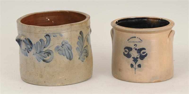 Appraisal: VAN SCHOIK DUNN MIDDLETOWN POINT NJ STONEWARE CROCK Together with