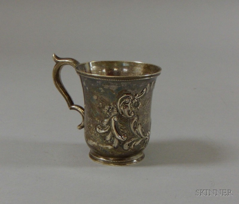 Appraisal: Gale Sons Footed Coin Mug th century ht in