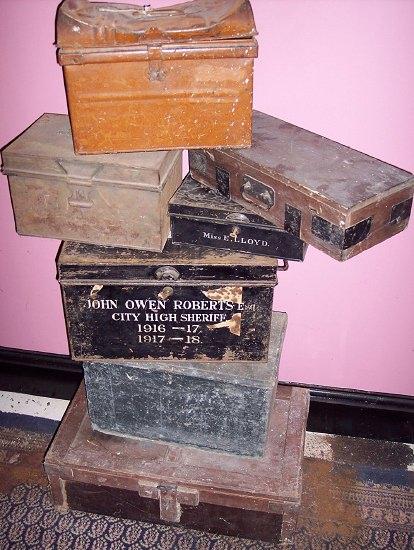 Appraisal: A tin deed box John Owen Roberts City High Sheriff