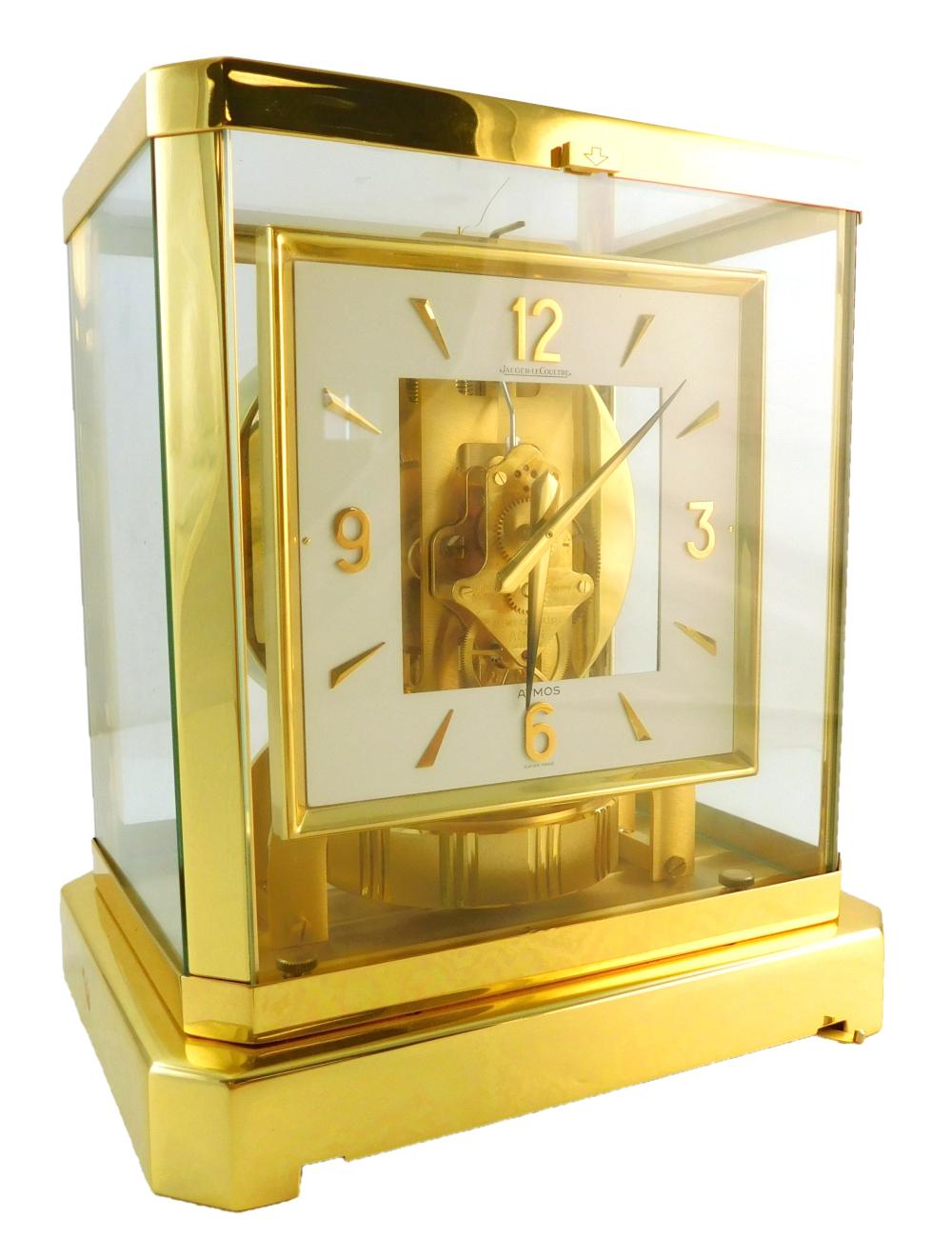 Appraisal: Le Coultre Atmos mantel clock Fifteen Jewels Swiss operates on