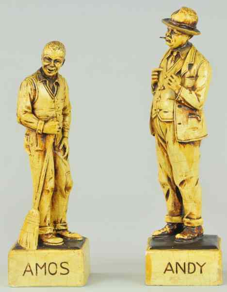 Appraisal: AMOS ANDY COMPOSITION FIGURES MORSE depicts both characters in standing