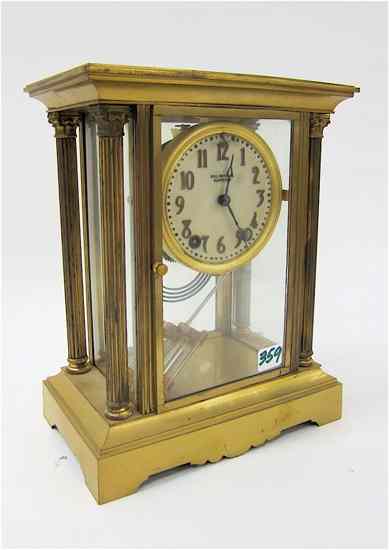 Appraisal: CRYSTAL REGULATOR MANTEL CLOCK Seth Thomas Clock Co ''Empire No