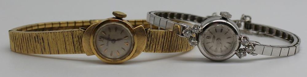 Appraisal: JEWELRY Ladies kt Gold and kt Gold Watches Includes an