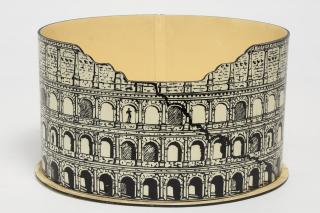 Appraisal: Piero Fornasetti-style letter holder th century with laminated design of