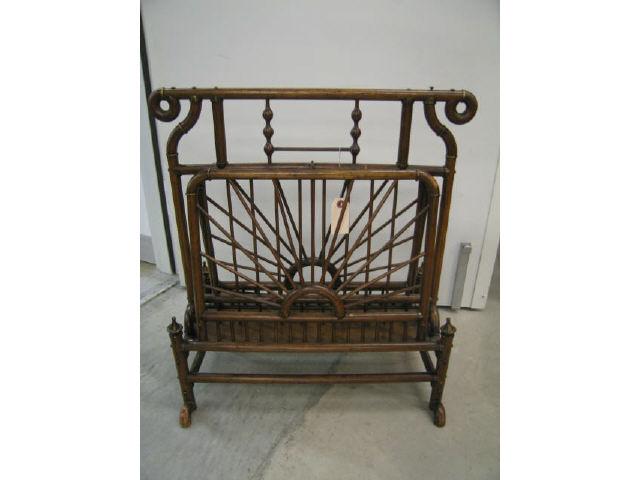 Appraisal: Victorian Magazine Rack spindle decor x