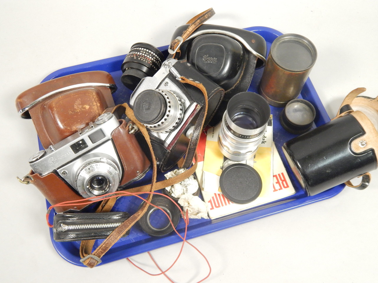 Appraisal: Various cameras to include Kodak etc with some lenses