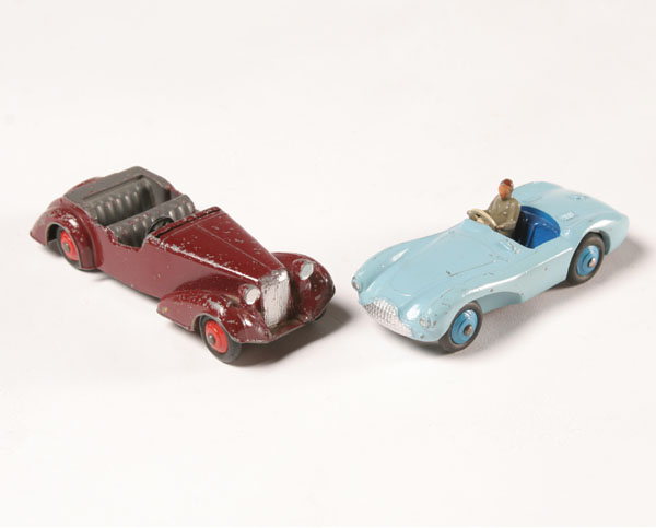 Appraisal: Vintage Dinky sports cars Aston Martin with driver and Alvis