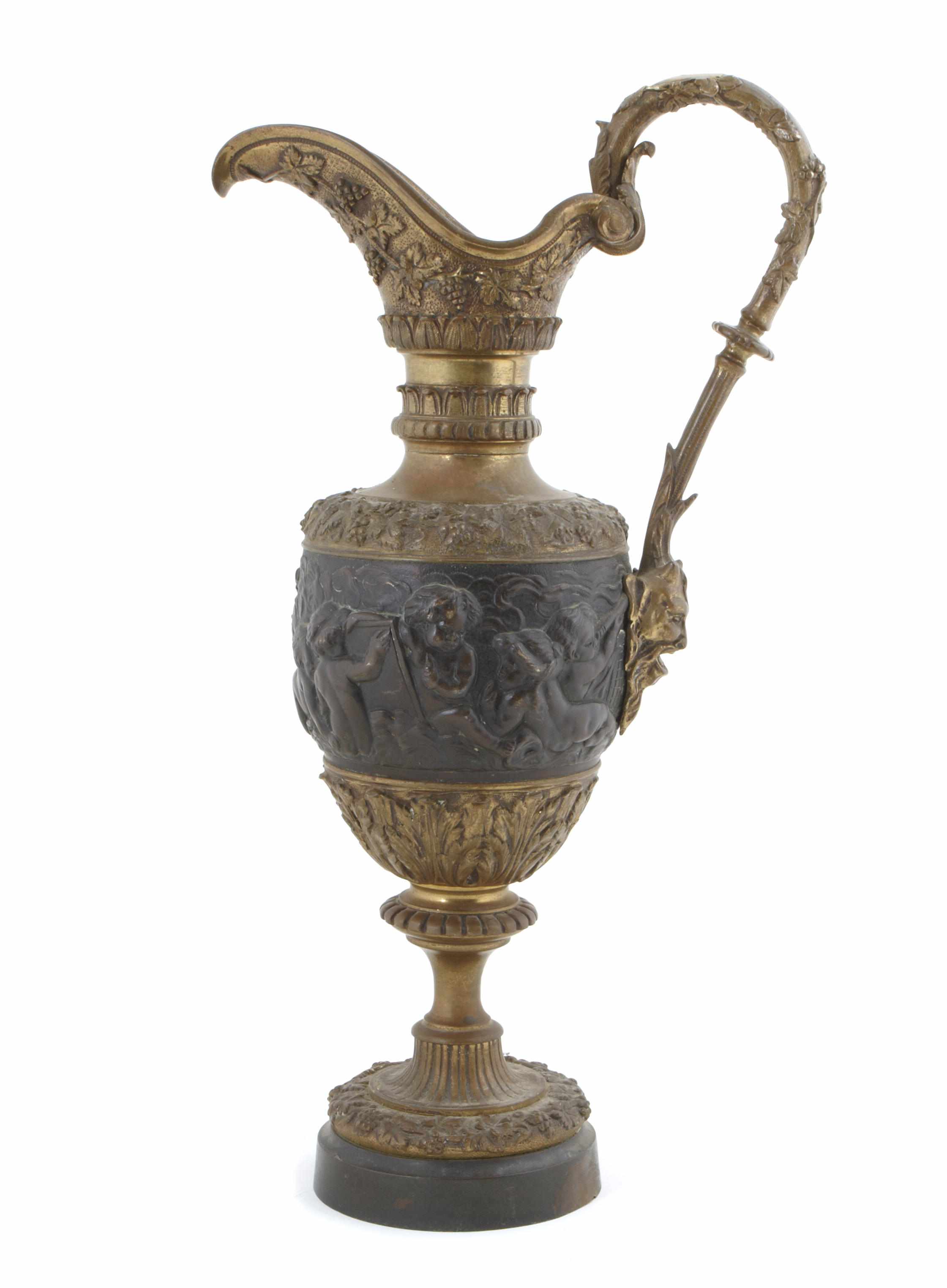 Appraisal: A Renaissance Revival patinated and gilt bronze ewer height in