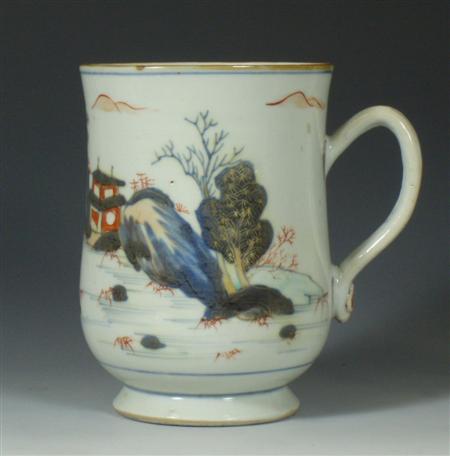 Appraisal: A th century Japanese Imari porcelain mug of slight ovoid