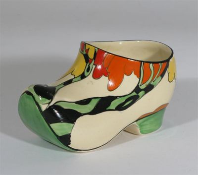 Appraisal: Honolulu' a Clarice Cliff Fantasque Bizarre Clog painted in colours