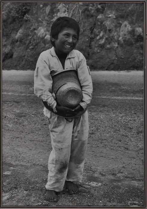 Appraisal: RICHARD BORST MEXICAN BOY Photograph x in Provenance Chrysler Museum