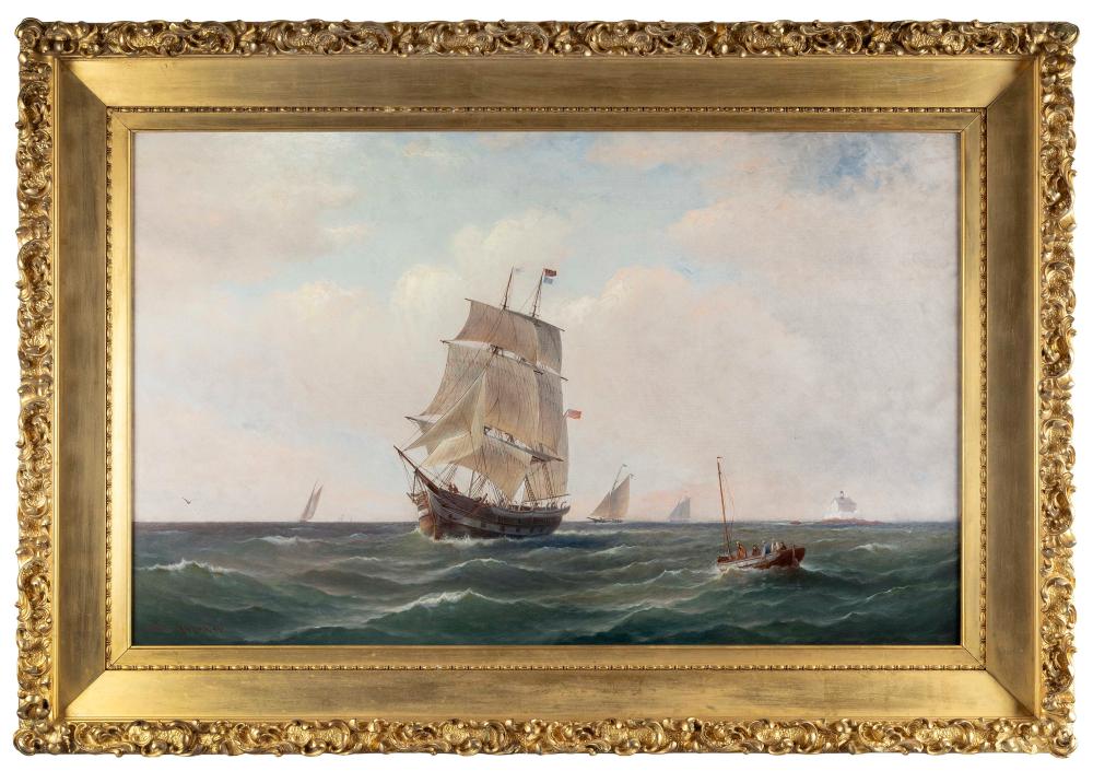 Appraisal: CHARLES HENRY GIFFORD MASSACHUSETTS - A WHALESHIP PROBABLY THE WHALING