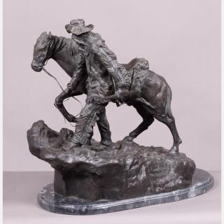 Appraisal: After Marshall Mitchell b Two Alons Prospector Bronze After Marshall