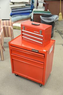 Appraisal: Husky tool chest and Craftsman tool box chest ht wd