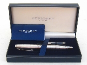 Appraisal: Burberry A Burberry silver edition fountain pen Silver plated body