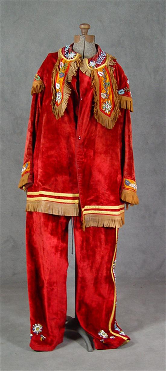 Appraisal: Native American Lodge Uniform Late th to early th Century