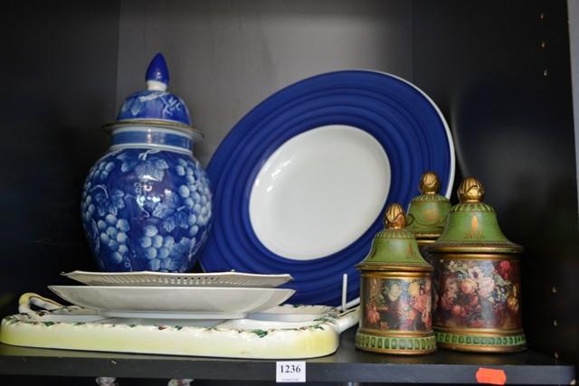 Appraisal: GROUP OF CHINA INC GINGER JAR HAND PAINTED PLATES ETC