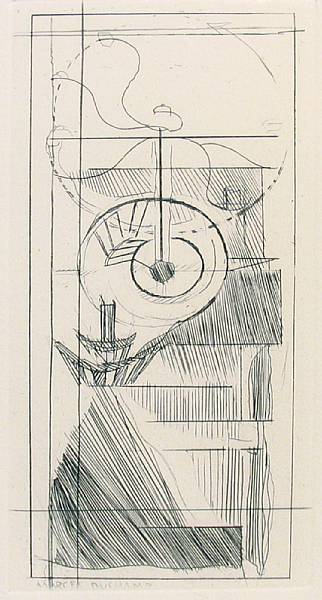 Appraisal: Marcel Duchamp Coffee Mill from Du Cubisme Etching from cancelled