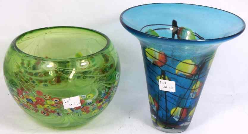 Appraisal: Two Millefiory Vases MI - MI