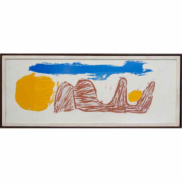 Appraisal: Abstract Serigraph by Sister Mary Corita Silkscreen on paper signed