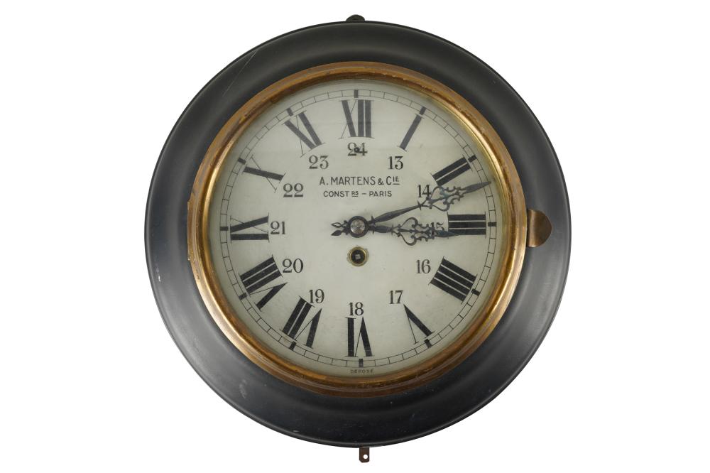 Appraisal: A MARTENS CIE WALL CLOCKwith pendulum inches diameter Condition