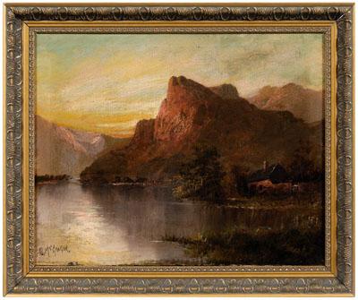 Appraisal: N McGregor Scottish painting Highland loch signed lower left N