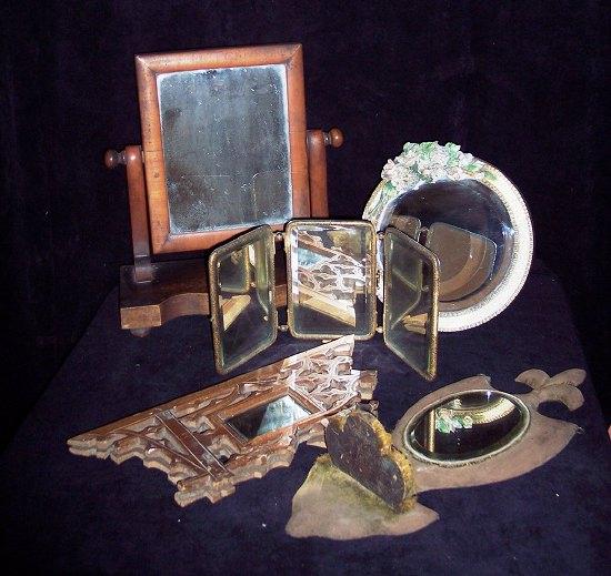 Appraisal: A Victorian toilet mirror and sundry mirrors