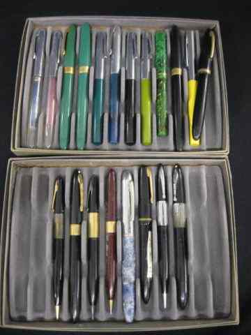 Appraisal: Lot of Fountain Pens Sheaffer others two trays