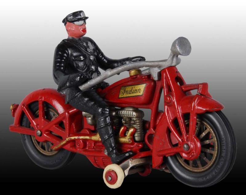 Appraisal: Cast Iron Hubley Indian Motorcycle Toy Description Four-cylinder Indian motorcycle