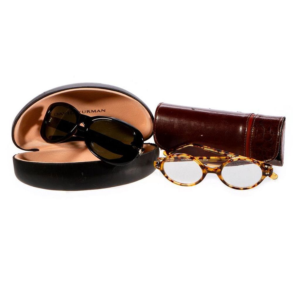 Appraisal: Two pairs of Persol sunglasses and DKNY glasses Two pairs