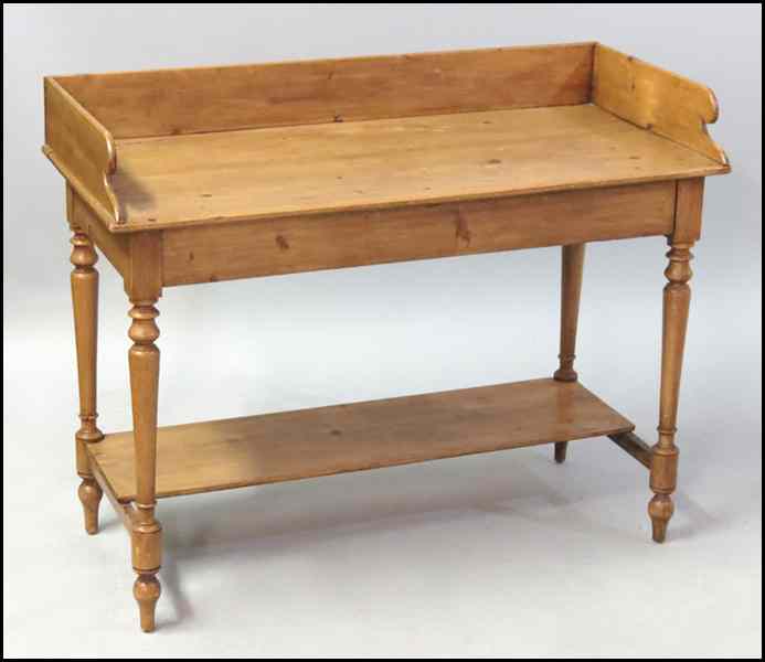 Appraisal: CARVED PINE WASH STAND H '' W '' D ''