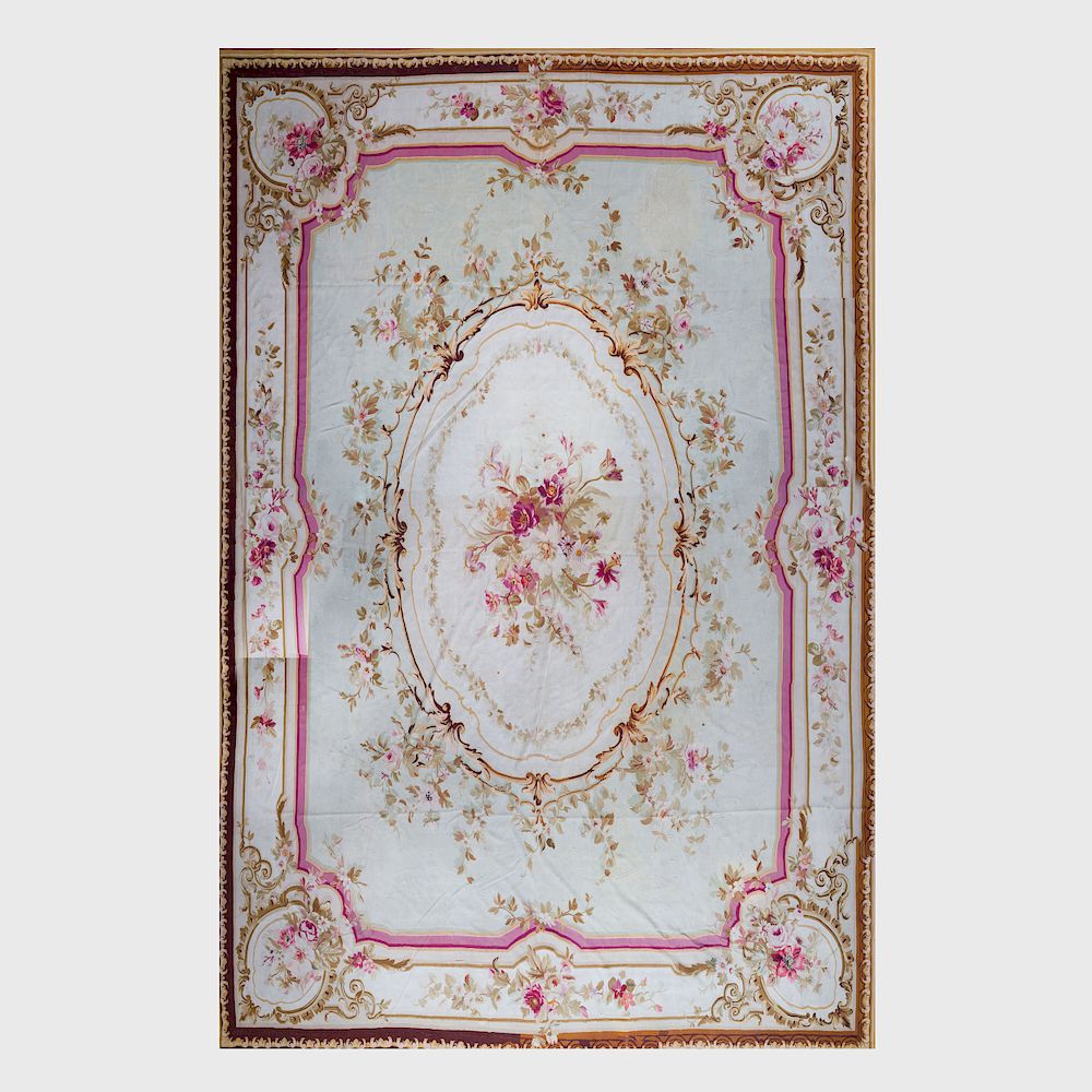 Appraisal: Napoleon III Aubusson Carpet Approx ft in x ft in