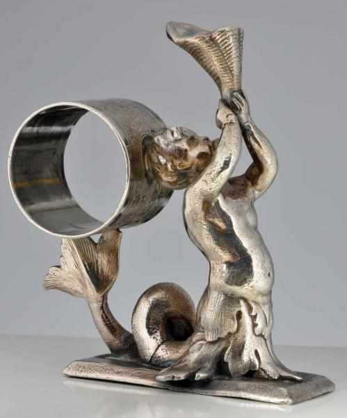 Appraisal: Triton or Child of the Sea Figural Napkin Ring By