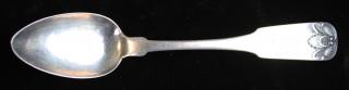 Appraisal: John Ewan Charleston Sc Coin Silver Spoon Dated Southern Silver