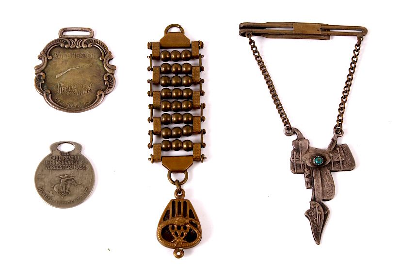 Appraisal: Watch FOB and Tie Clip Collection For your bidding pleasure