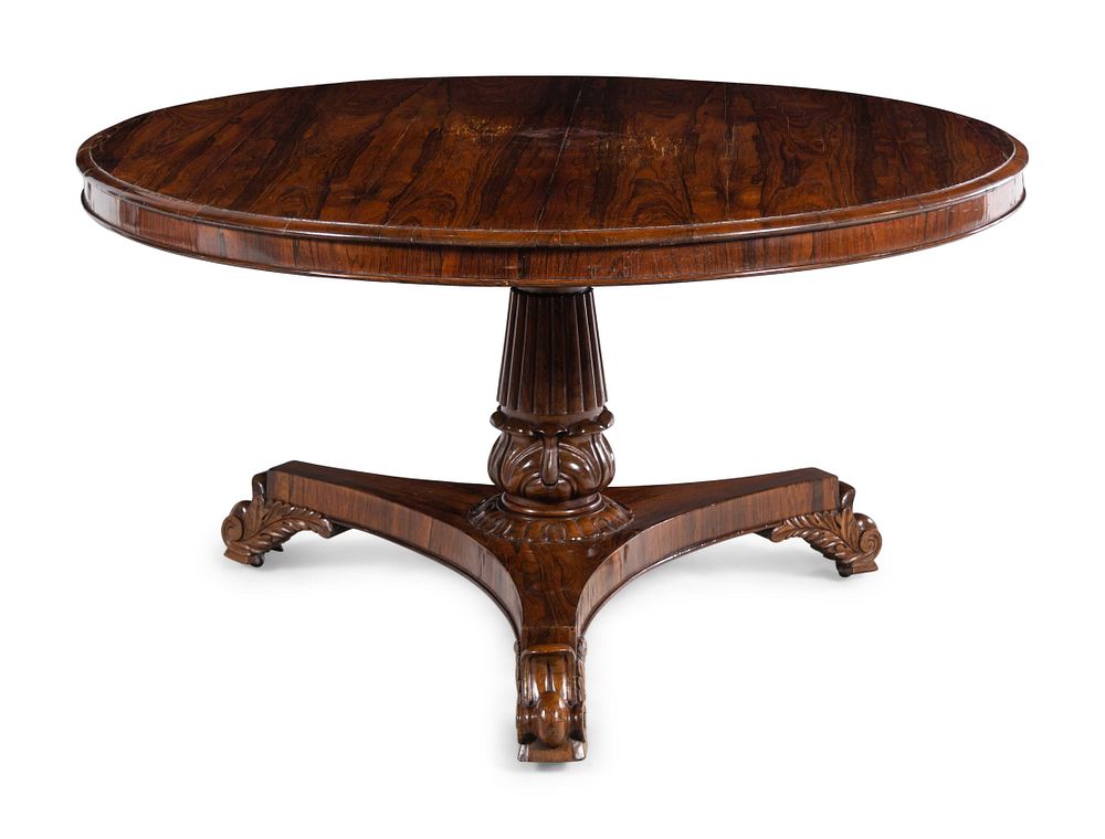 Appraisal: A William IV Rosewood Breakfast Table A William IV Rosewood