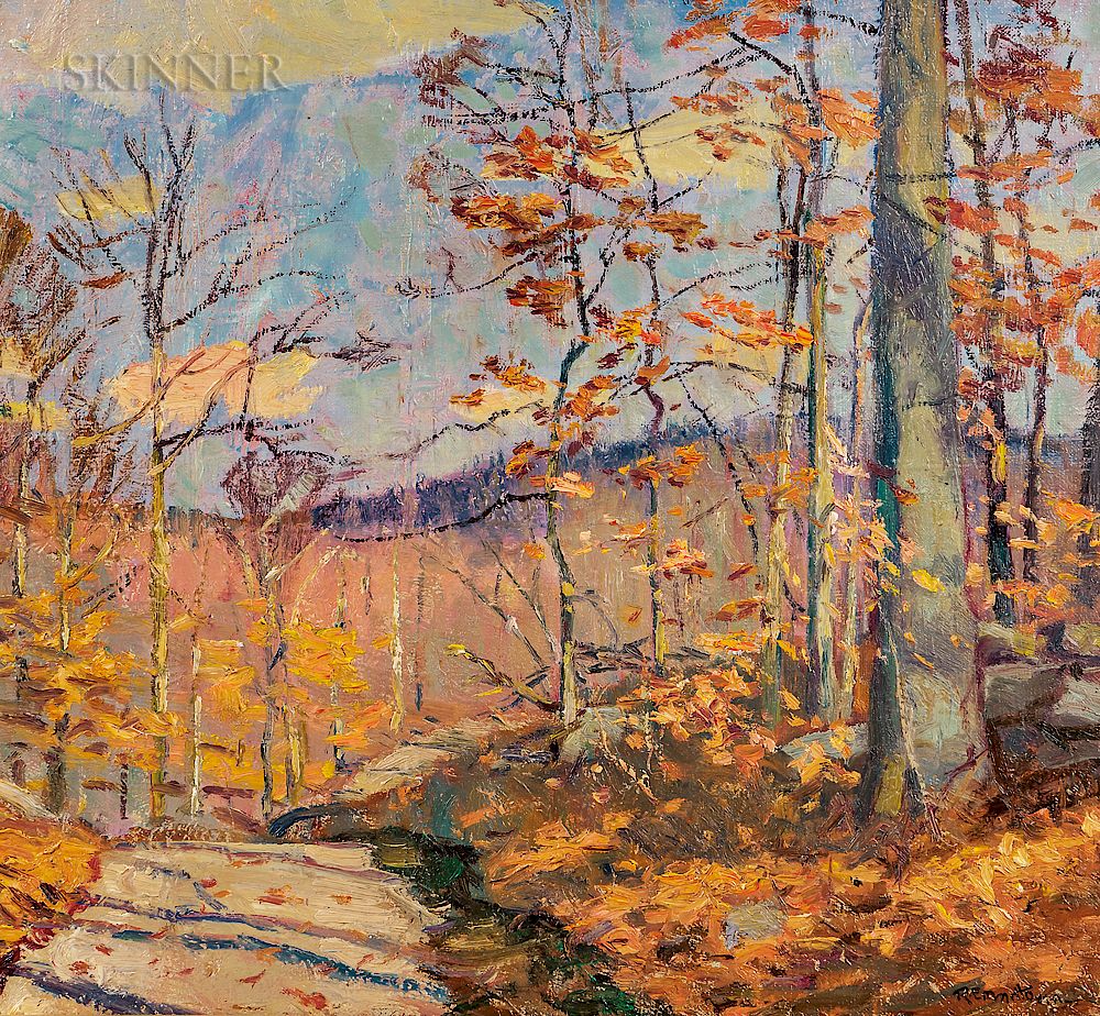 Appraisal: Robert Emmett Owen American - Windy Afternoon in Autumn Robert